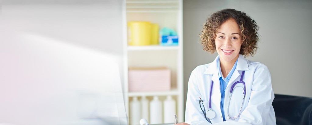 Ärztin mit Patientin